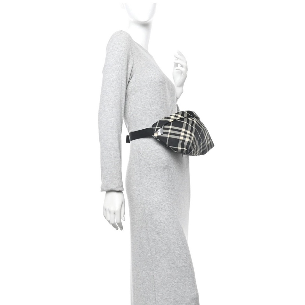 Burberry Black and Blue Plaid Bag